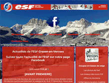 Tablet Screenshot of esf-gresse.fr